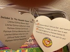 Ty Beanie Babies Platinum Edition Club Kit