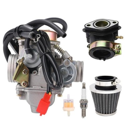 Carburetor Kit For YS200 200cc Go Kart UTV With Air Filter Intake Manifold Boot