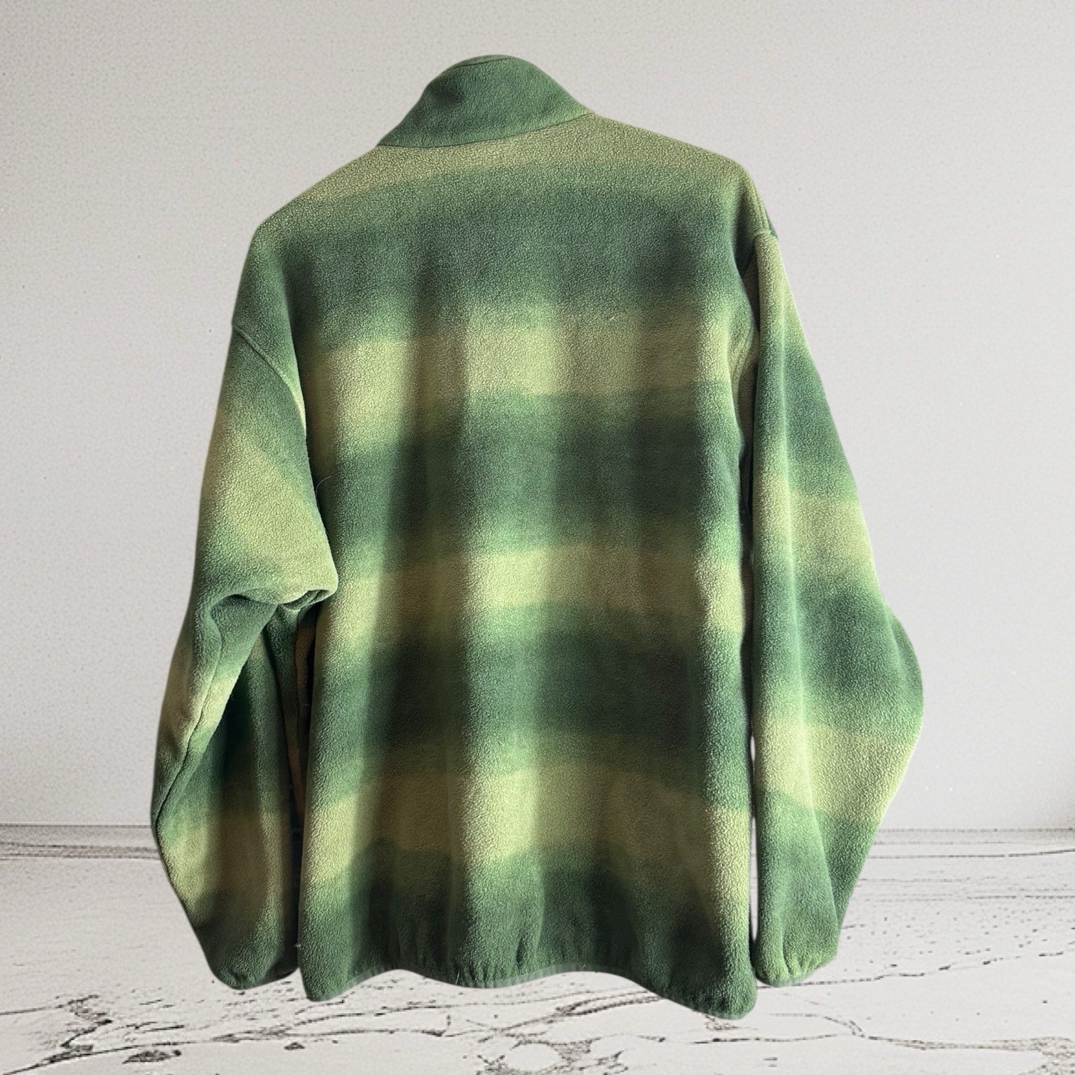 Patagonia Synchilla Snap-T Fleece Pullover SP15 Green Gradient Plaid – Men’s image 2