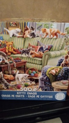 500 PC  CEACO Puzzle--KITTY CHAOS--COMPLETE