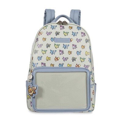 US Pokemon Center Eevee Evolutions Pixel Pin Collector Backpack - Exclusive New