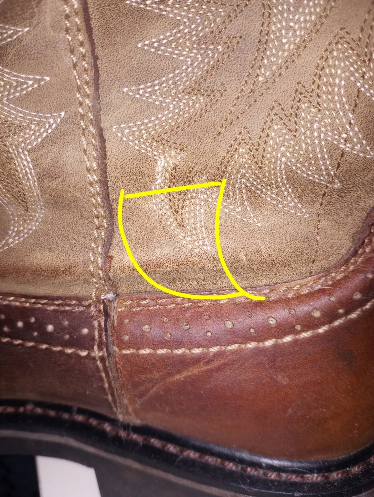 Ariat Western Performance Brown Square Toe Boots … - image 5