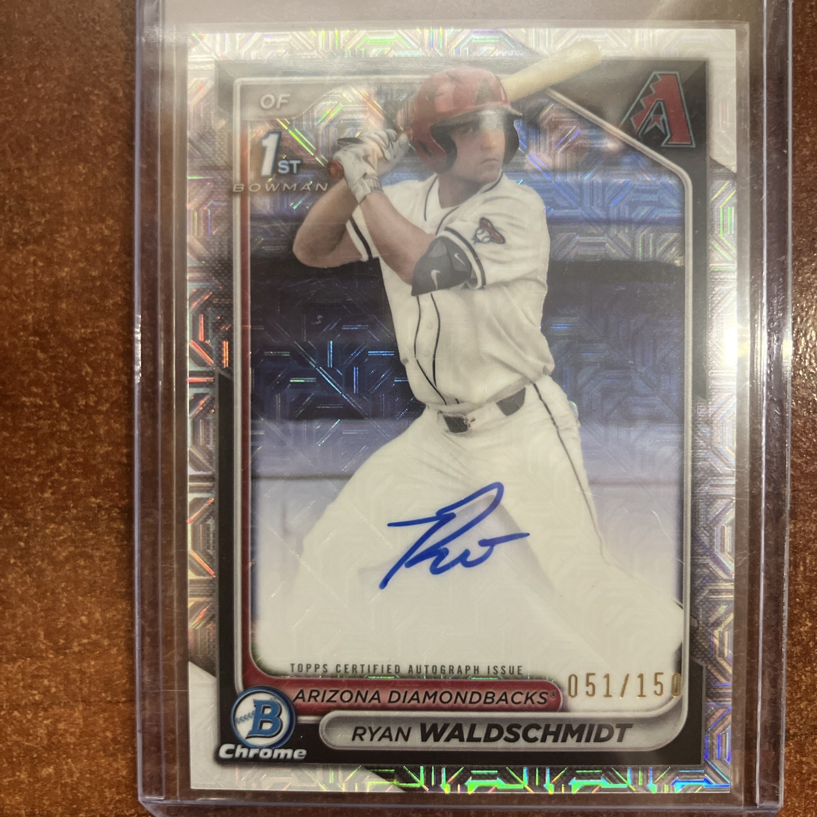 2024 Bowman Draft Chrome 1st Auto Ryan Waldschmidt HTA /150 NM-MT