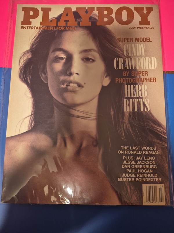 Playboy July 1988 Cindy Crawford’s Debut, Terri Lynn Doss Playmate Of The Month