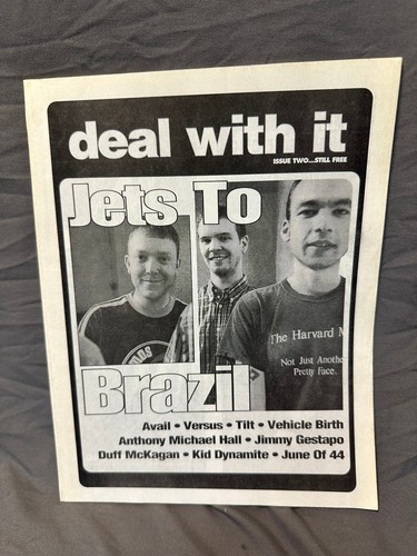 Deal With It #2 Fanzine hardcore punk Jets To Brazil Avail Kid Dynamite Versus