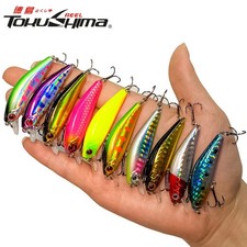 10PCS Plastic Bait Floating Hook Spinner Bait Fishing Bait Set Fish bait Lure