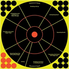 12" Handgun Trainer Target - Highly Visible Instant Feedback Reactive round Self