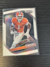 2025 Panini Prizm Black #162 T.J. Moore Prizms White #/175