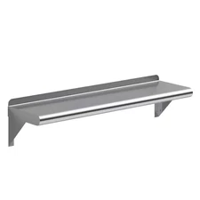 8 In. X 30 In. Stainless Steel Wall Shelf. Kitchen, Restaurant, Garage, Laundry,