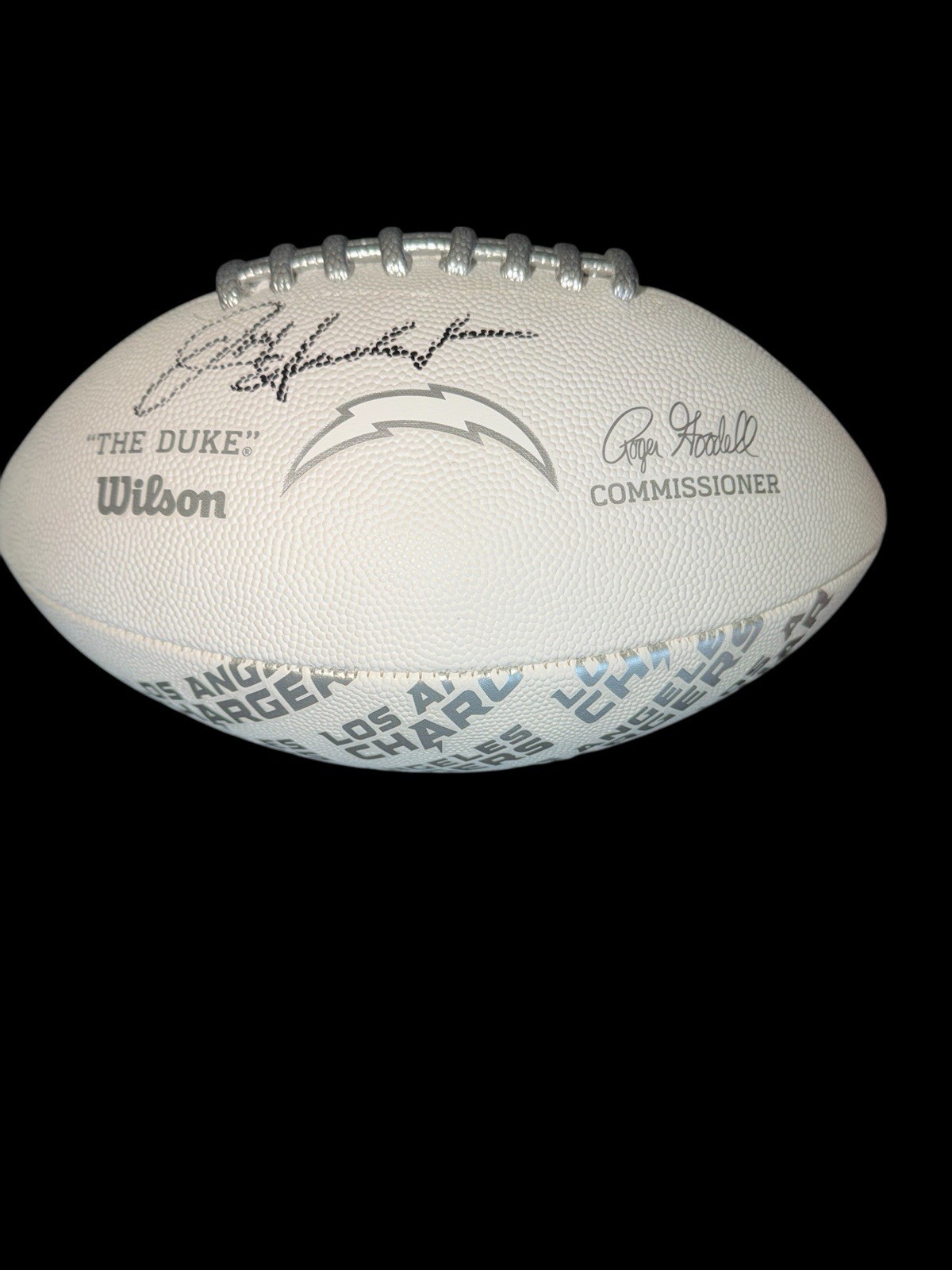 Jim Harbaugh Autographed Signed Los Angeles Chargers CHARGERS LOGO FOOTBALL NFL HEAD COACH JSA 2 