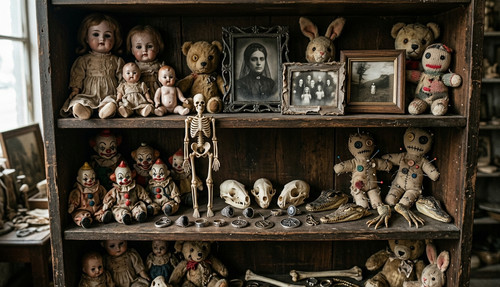 Haunted Estate Collection Liquidation Hoarder Object Paranormal Mystery Relic