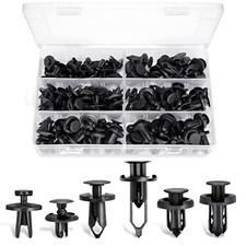 102pcs 6.3mm 8mm 9mm 10mm Bumper Push Fasteners Rivet Clips 102 Piece Set