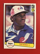 1982 Donruss #214 Tim Raines Montreal Expos HOF