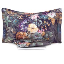 Completo lenzuola Amal in raso stampa digitale HD Matrimoniale AC247