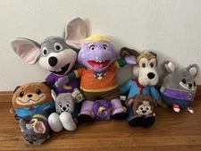 Chuck E Cheese Mascot Mr Munch Jasper T Jowls Plush Lot 23" Showbiz Pizza Prize