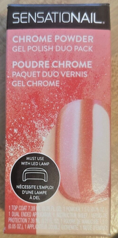 Sensationail Manicure Chrome Powder - Rose 71708