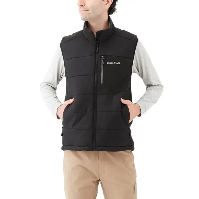 Montbell Medium insulated Thermawrap Reversable Men Vest - Black excellent image 14