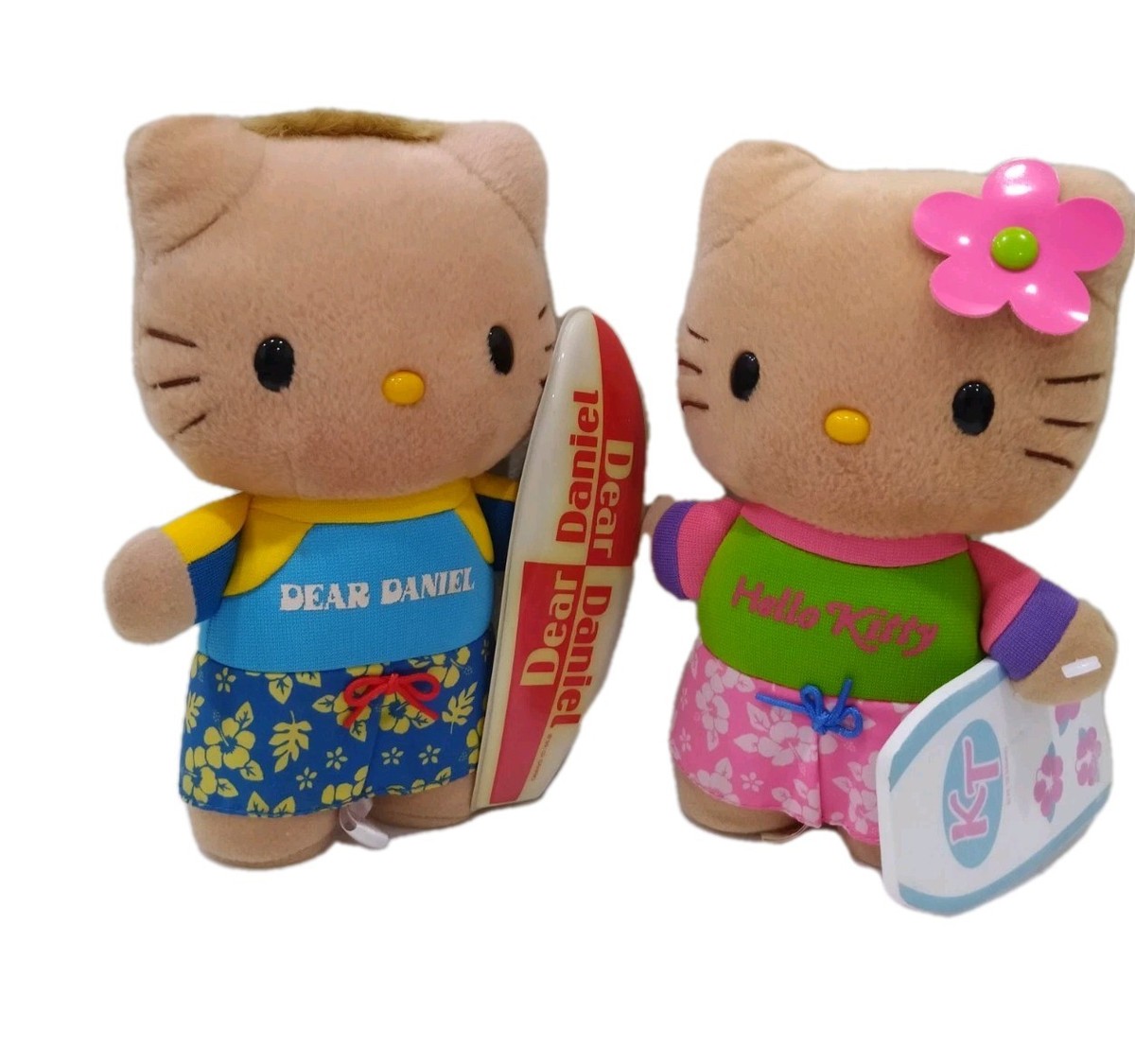 超激レアKITTY & DANIEL 浴衣ぬいぐるみセット 2002 Vintage 2002 Sanrio Hello Kitty Dear Daniel Couple Plush Hawaii