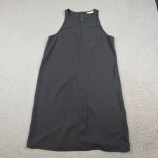 Everlane Dress Womens 8 Black Sleeveless Tank Shift Knee Length Workwear Office