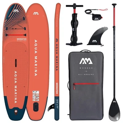 AQUA MARINA MONSTER 12'0" iSUP Board Set aufblasbar Stand Up Paddle 366x84cm - Bild 1 von 4