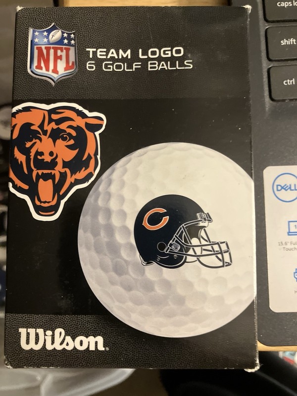 Wilson Golf NFL Team Logo Chicago Bears  6 Golf Balls  NEW Box 