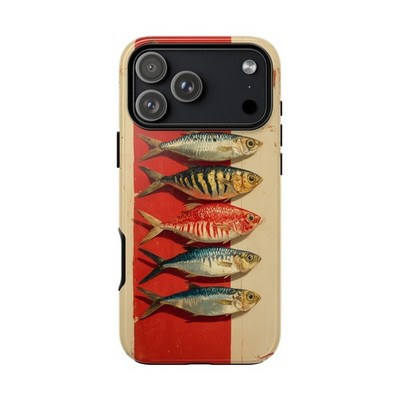 Phone Ink - Case for iPhone Galaxy Pixel - French Sardines Style Artwork