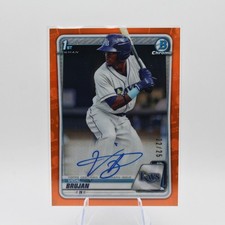 2020 1st Bowman Vidal Brujan Orange Refractor Auto /25 – Atlanta Braves