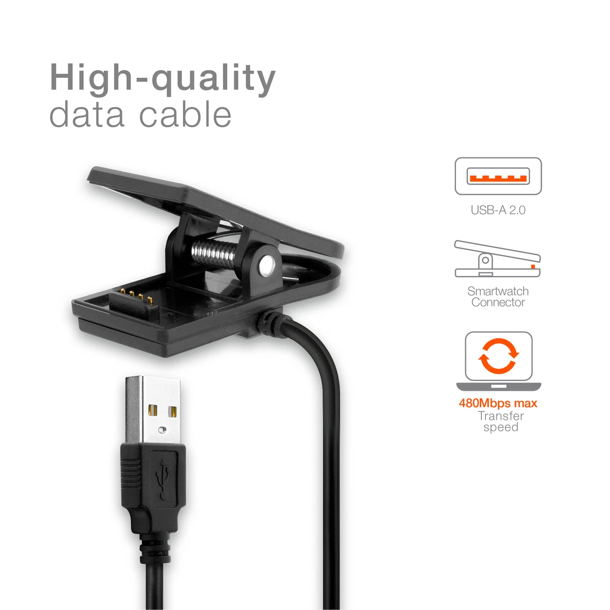 C ble USB transfert et charge montre connect e Garmin Forerunner
