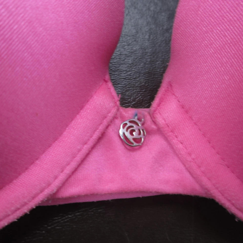 Sujetador Betsey Johnson 32C Rosa Acolchado Con Aros Cierre Ajustable Espalda Foto 3 de 4