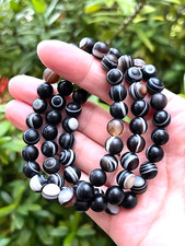 Natural Orca Agate Elastic Stretch Bracelet 8mm Round Crystal Gemstone Beads