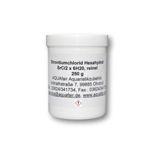 Strontiumchlorid-Hexahydrat Reinst Strontium Meerwasser Riffaquarium 250 g Dose