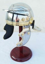 Elmo da soldato centurione romano antico con supporto in legno REGALO DI...