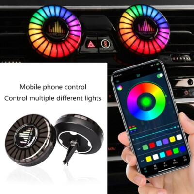 Aromatic Car Vent Ornament with Luminous Effects for Enjoyable Rides Gatherings