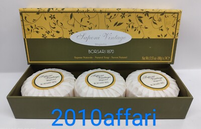 Borsari 1870 Vintage Seifen Magnolie Naturseife 100g x 3