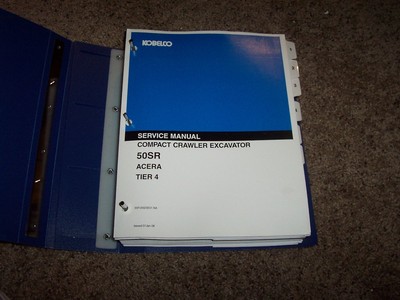 Kobelco 50SR ACERA TIER 4 Compact Crawler Excavator Service Repair Manual xz