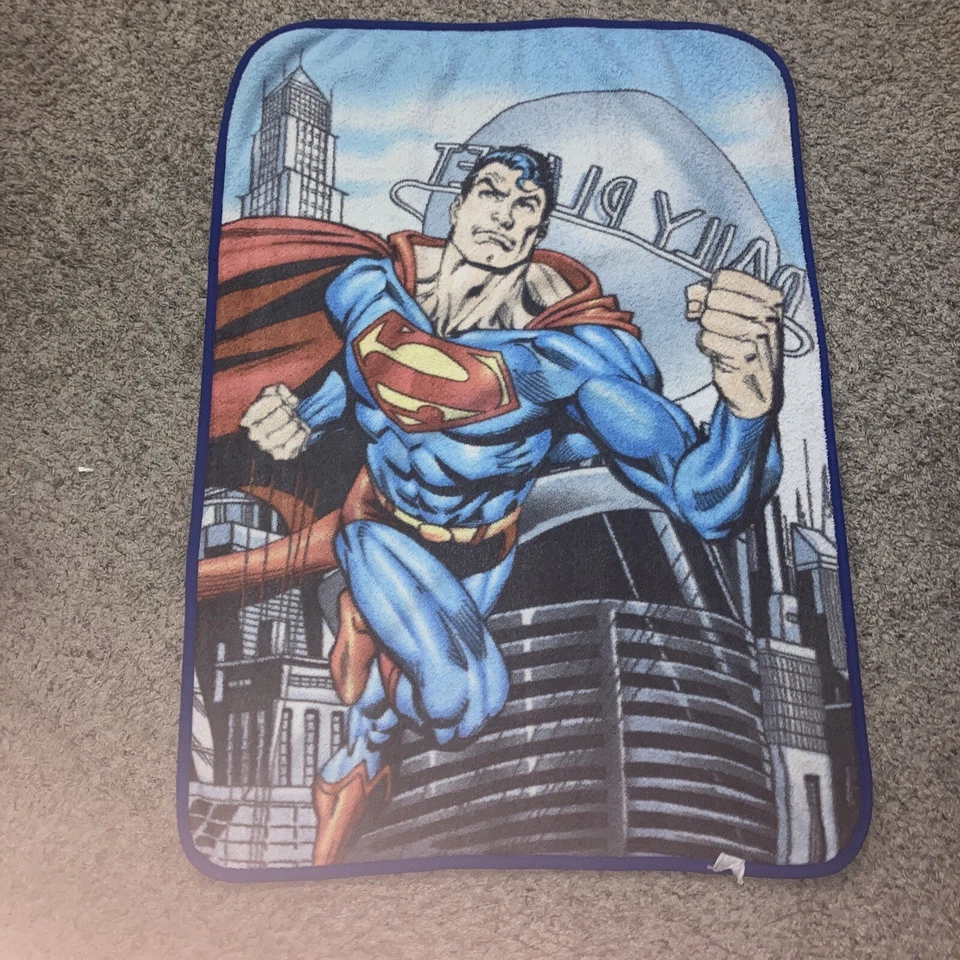 "Manta de bebé de piel sintética Superman Daily Planet 41x30"" manta de bebé Superman" Foto 4 de 4