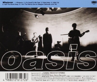 Whatever (Japanese Ep) by Oasis (CD, 1994) for sale online | eBay