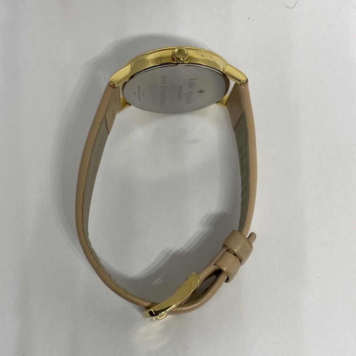 Kate Spade New York Metro 0073 Women Beige Leather Analog Dial Wrist Watch VK106 Kate Spade New York Metro 0073 Womens Beige Leather Analog  main image 3