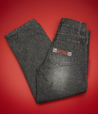 ENYCE New York Boys Size 4 100% Cotton Denim Blue Jeans NYC Streetwear