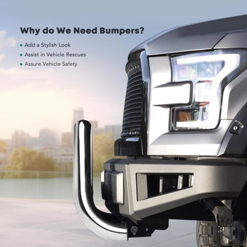 3" S/S Bull Bar Bumper Grille Guard with Skid Plate for Toyota Highlander 14-16 - Picture 9 of 11