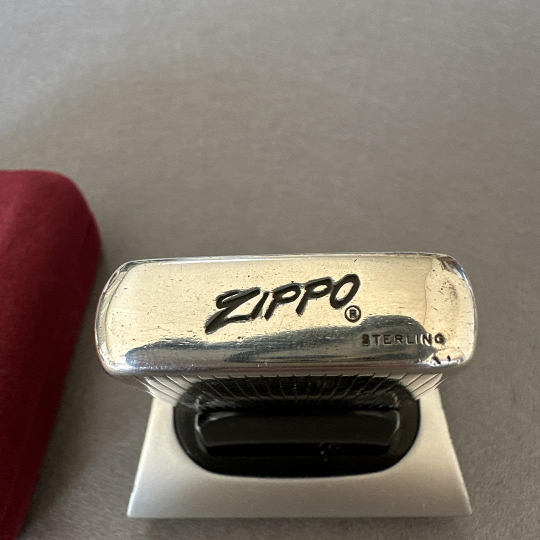 ☆zippo 割り sterling Engine Turn vintage ☆