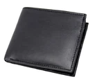MENS RFID BLOCKING REAL LEATHER SLIM WALLET WITH ID & SECURE ZIP COIN POCKET 121