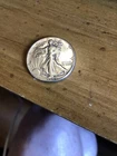 1944 walking liberty half dollar   Mint Mark filled in