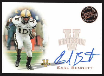 2008 Press Pass #PPS-EB Earl Bennett Autographs Bronze AU