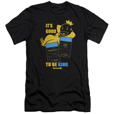Monopoly Premium Canvas T-Shirt Good to be King Black Tee