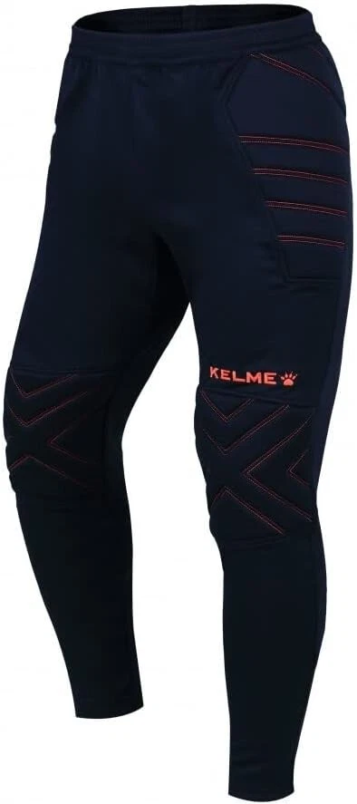 KELME Soccer Goalie Pants 12 Blue Orange Padded Goalkeeper Youth