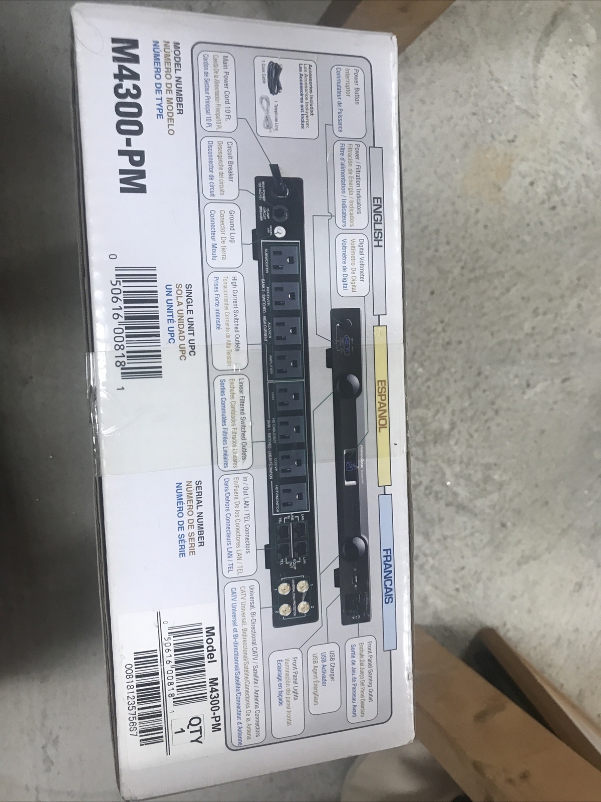 Panamax M4300PM Home Theater Power Line Conditioner and Surge