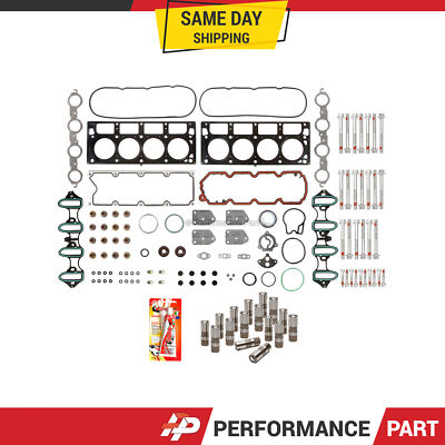 Head Gasket Set Bolts Lifters for 04-08 Chevrolet GMC Buick Cadillac OHV Non-AFM