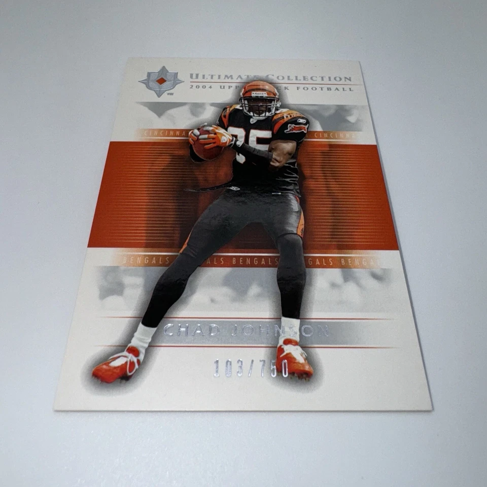 2004 Upper Deck Ultimate Collection /750 Chad Johnson #14 Bengals Ochocinco - Image 3 of 4