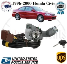 Ignition Lock Cylinder and Switch For 1996-2000 Honda Civic L4 1.6L